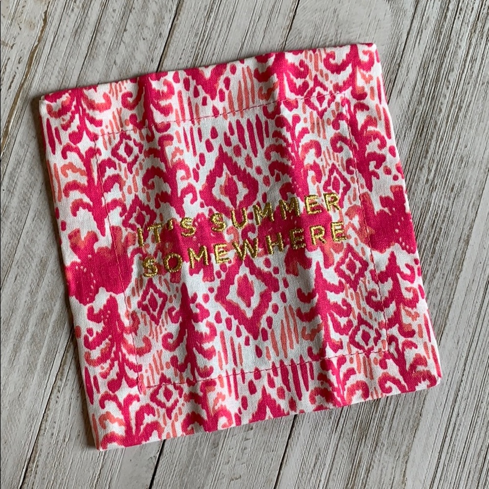 NEW Lilly Pulitzer Embroidered Cocktail Napkins - Picture 3 of 6